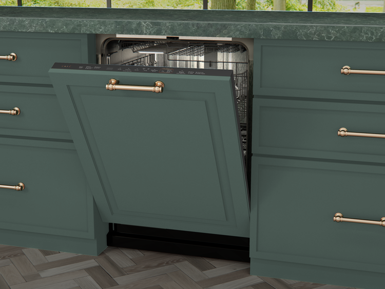 The CAFÉ™ CustomFit Panel-Ready Stainless Interior Smart Dishwasher combines customizable style with advanced cleaning performance, helping homeowners achieve a cohesive aesthetic without sacrificing functionality.