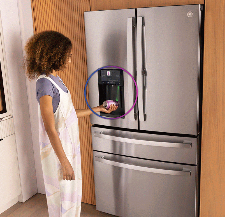 GE Profile Smart 4-Door French-Door Refrigerator with Kitchen Assistant