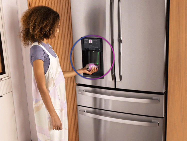 GE Profile Smart 4-Door French-Door Refrigerator with Kitchen Assistant