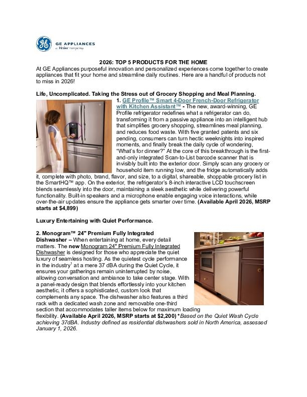 2026- TOP 5 PRODUCTS FOR THE HOME