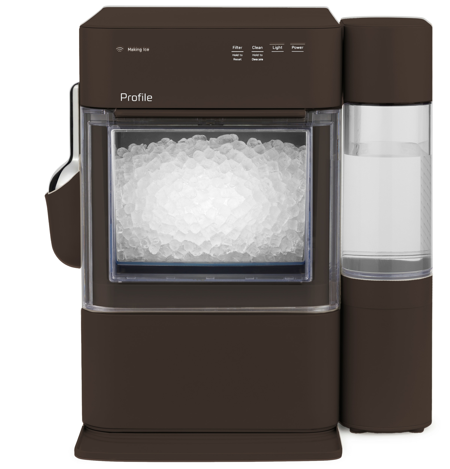 The GE Profile Opal Ultra XL in Chocolate Quartz offers both style and function 