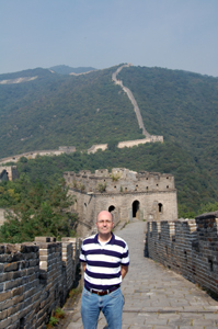Edl Schamiloglu at Great Wall in China