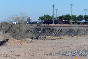 Land in South Campus area that UNM is seeking to acquire.