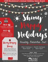 UNM Bookstore’s annual Holiday Sales event set for Dec. 2