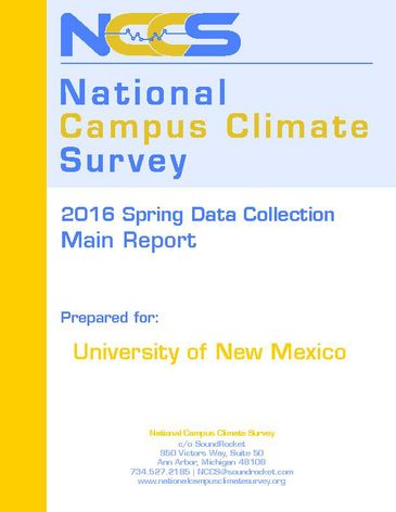 UNM-NCCS Campus Climate Survey