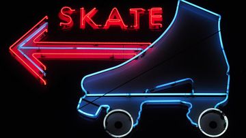 ASUNM Lobo Spirit hosting portable roller skating rink