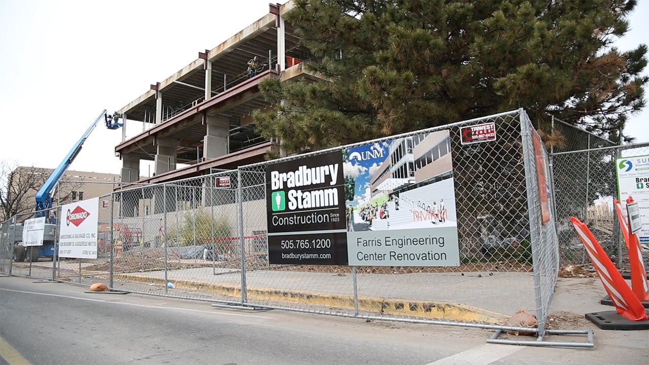 Farris Engineering Center construction site