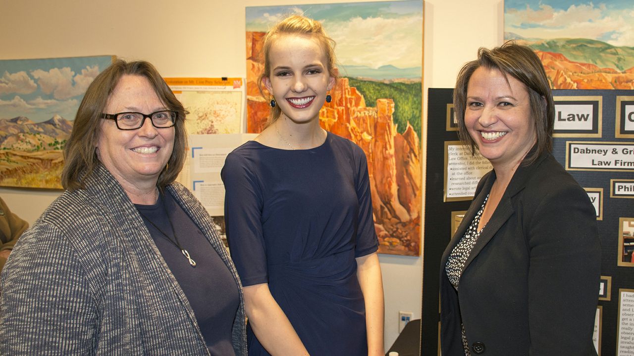 UNM-LA Executive Director Cynthia Rooney with Lauren Johnson and State Representative Stephanie Garcia Richard