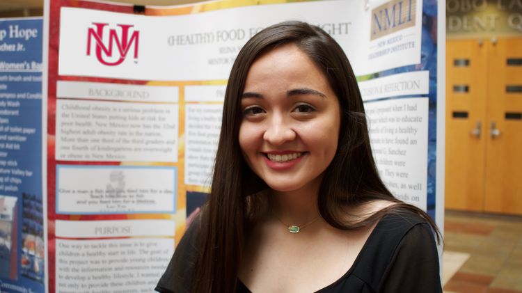 UNM freshman and NMLI Scholar Selina Montoya