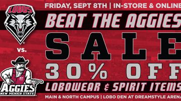 UNM Bookstores host 'Beat the Aggies' sale