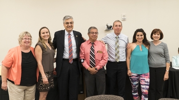 Staff Council presents President Abdallah with Certificate of Appreciation