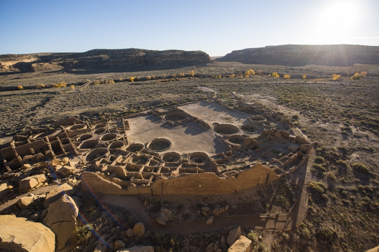 Pueblo Bonito in Chaco Canyon 