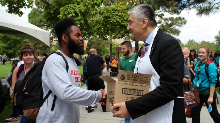 Greeting Students