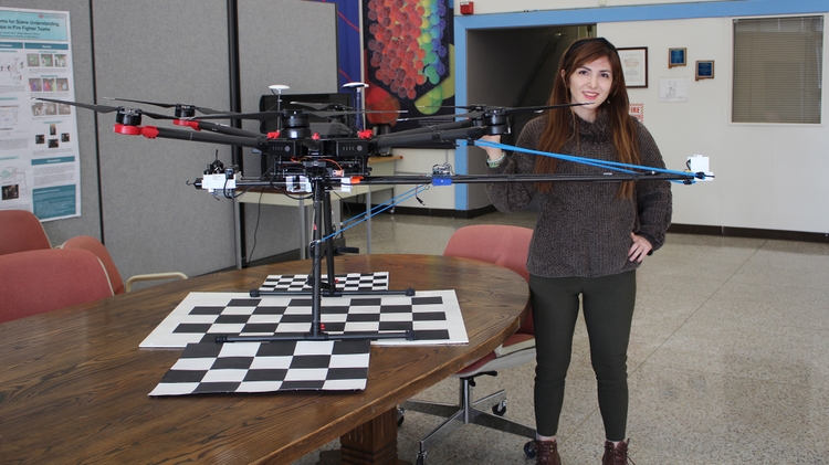 Research assistant and Ph.D. student Roya Nasimi
