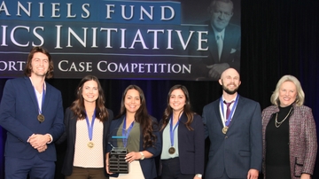 Anderson graduate students take first place honors in Daniels Fund competition