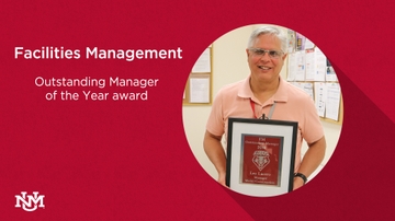 Lucero named Facilities Management Outstanding Manager of the Year