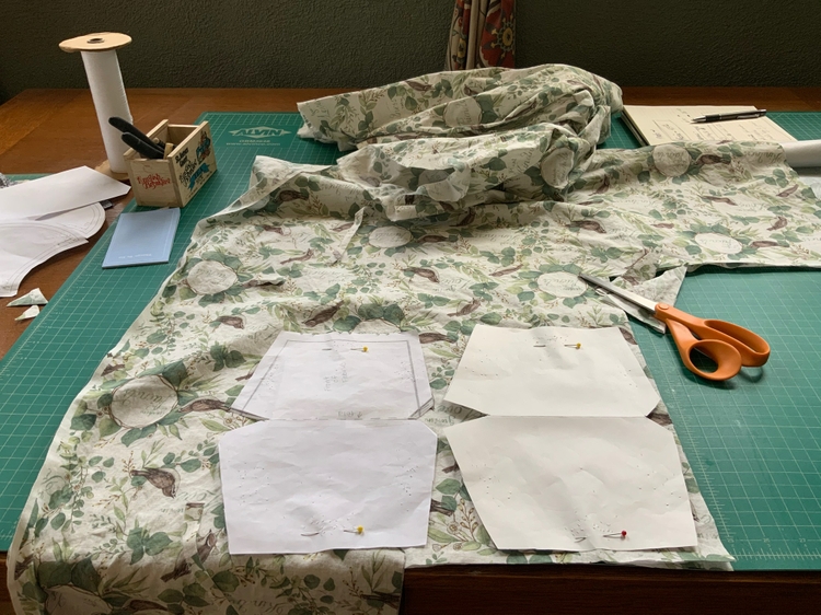 Turning fabric scraps into masks