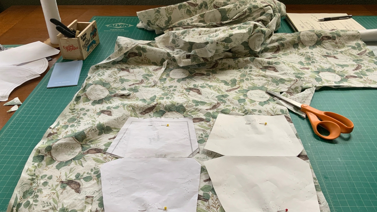 Turning fabric scraps into masks