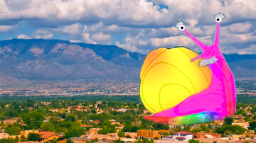 Golden snail art project spreads message of hope