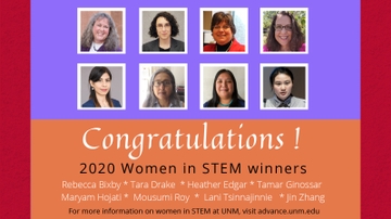 Eight UNM faculty selected for 2020 UNM Women in STEM awards