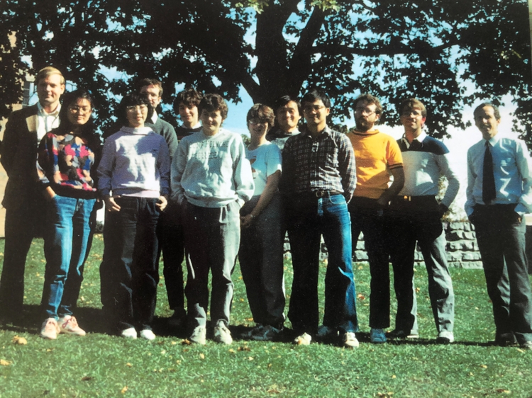 Whitten with a research group at University of Rochester, 1996 