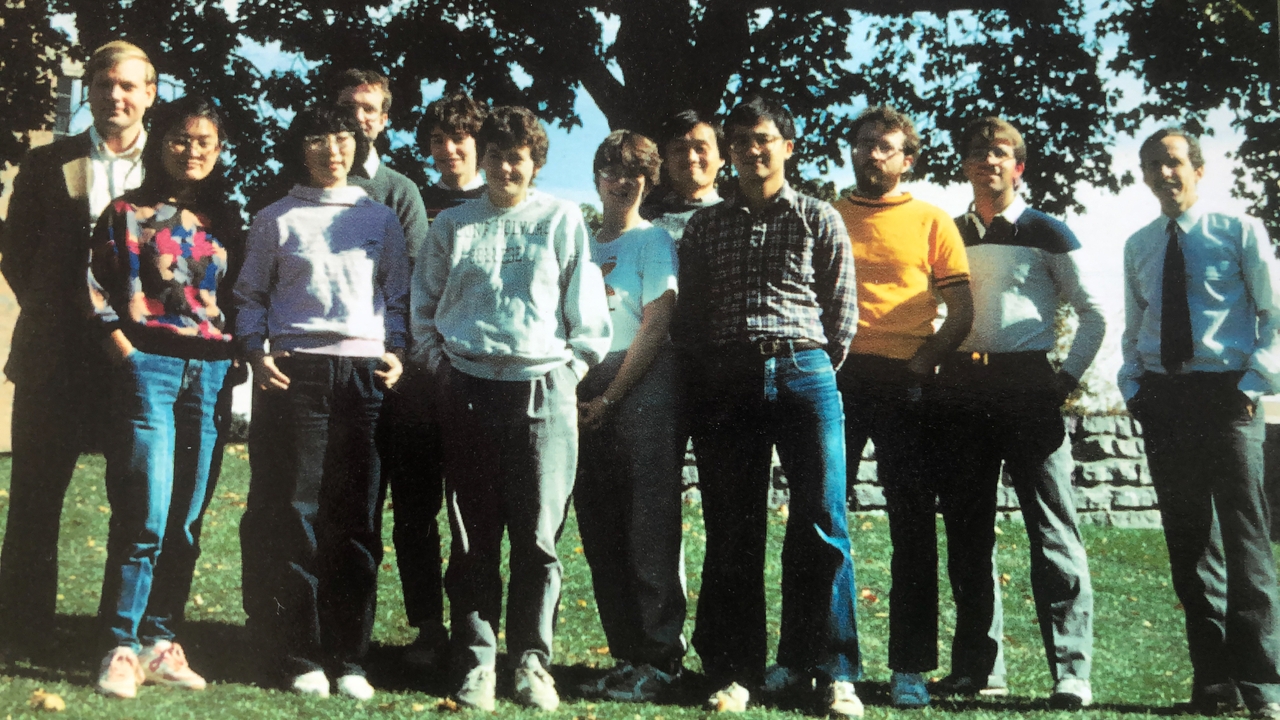 Whitten with a research group at University of Rochester, 1996 