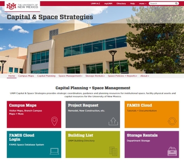 UNM Capital and Space Strategies rolls out new website | UNM UCAM Newsroom