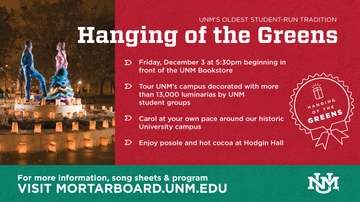 Thousands of luminarias light up UNM for Hanging of the Greens
