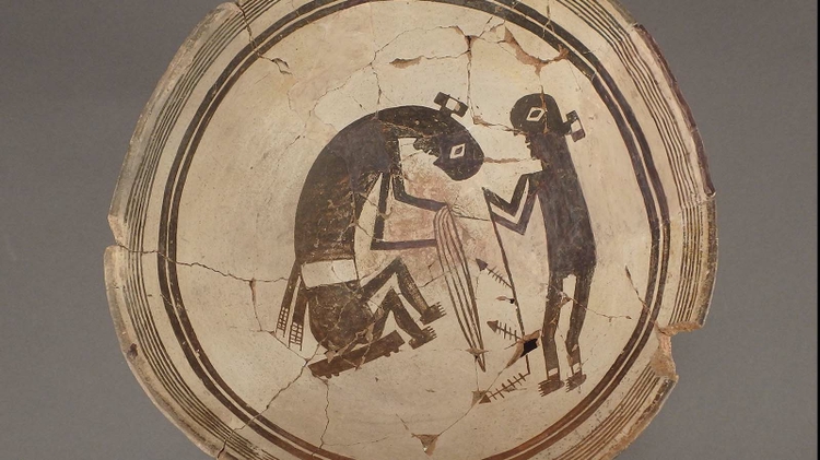 Mimbres bowl detail