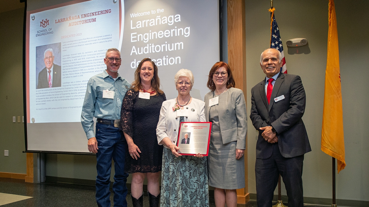 Larrañaga Engineering Auditorium dedication