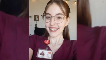 UNM undergraduate works in healthcare while studying nursing
