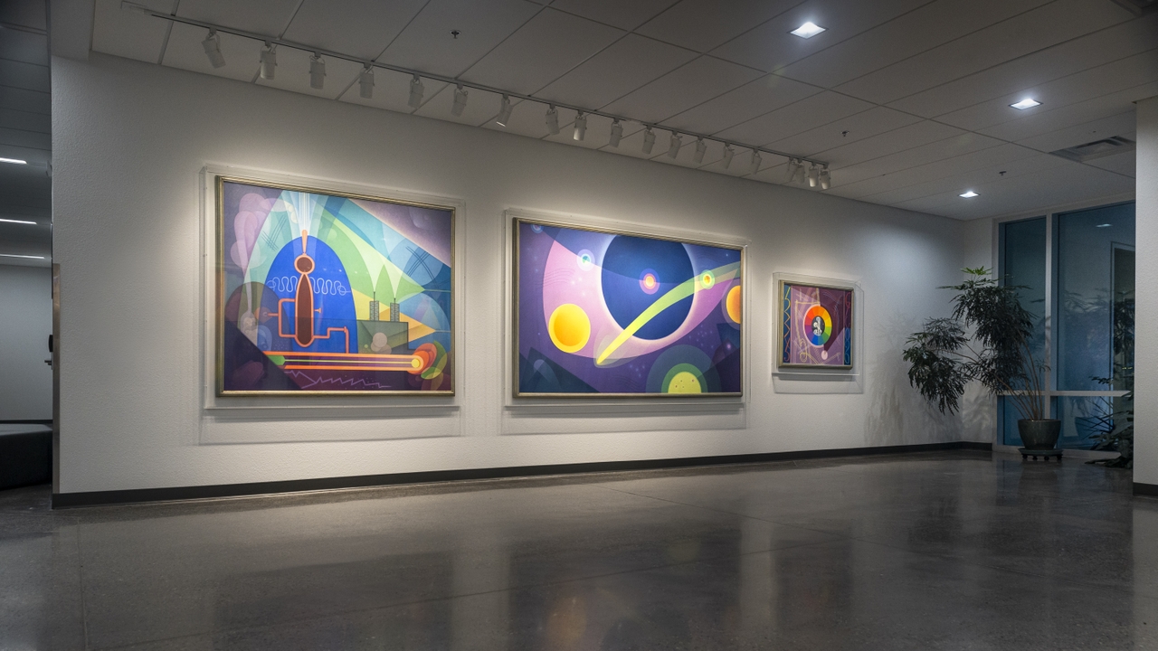 All the artworks are by Raymond Jonson (1891-1982) 