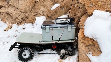 UNM group designs rock-tapping remote control robot to detect potential slides