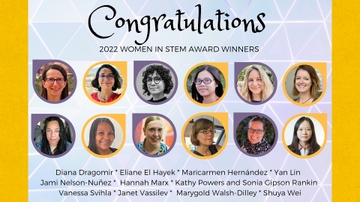 Twelve faculty members receive 2022 Women in STEM awards