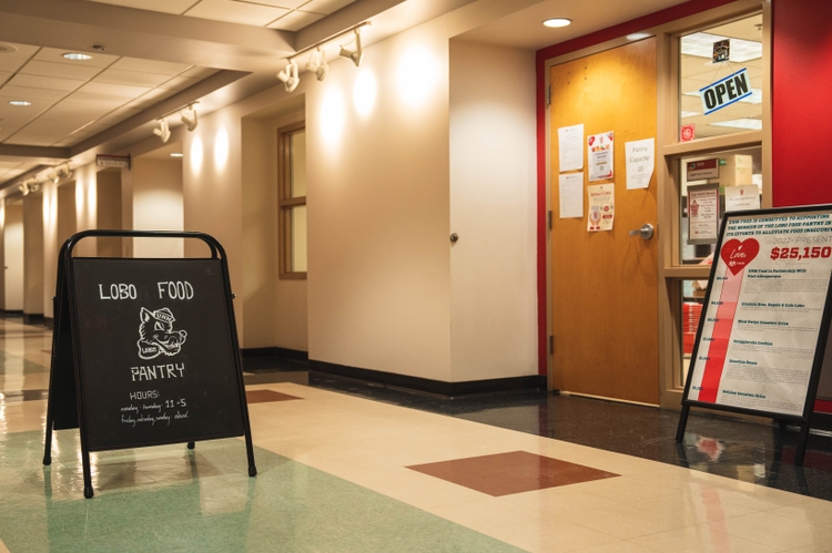 Lobo Food Pantry is located in the SUB.