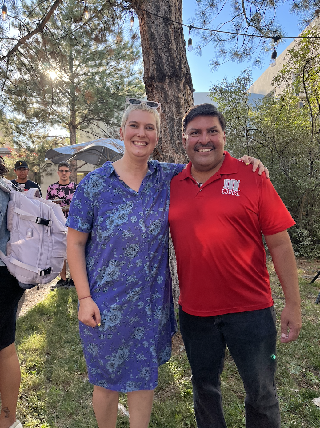 Aine (left) and Chief Silva 