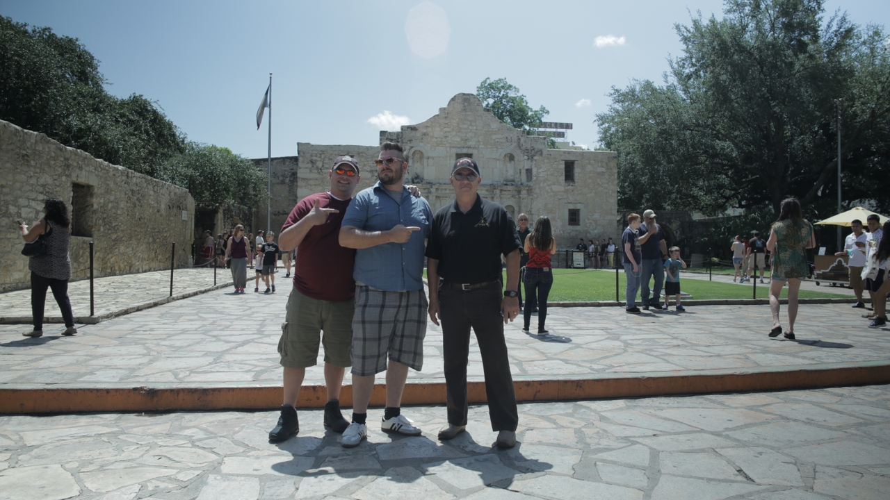 At the Alamo.