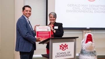 UNM’s civil engineering department officially named after Gerald May