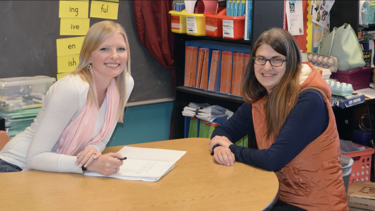 ABA learners work together.