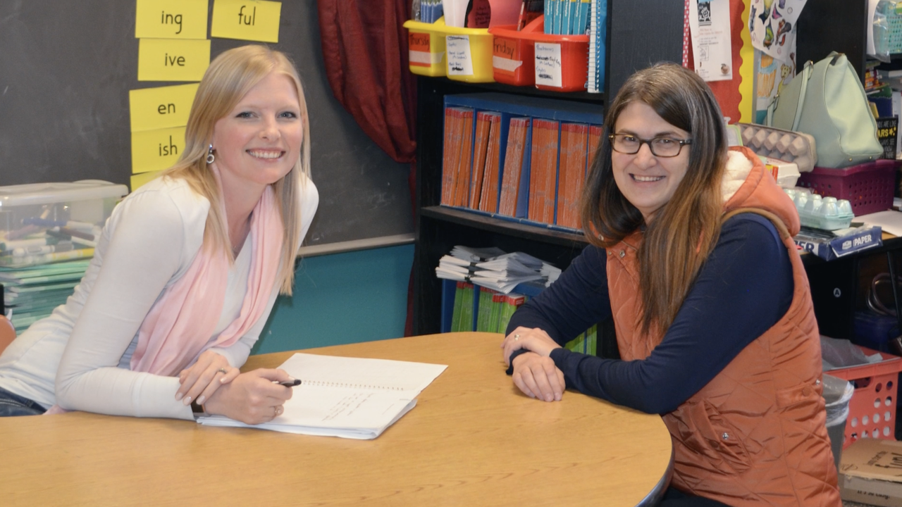 ABA learners work together.