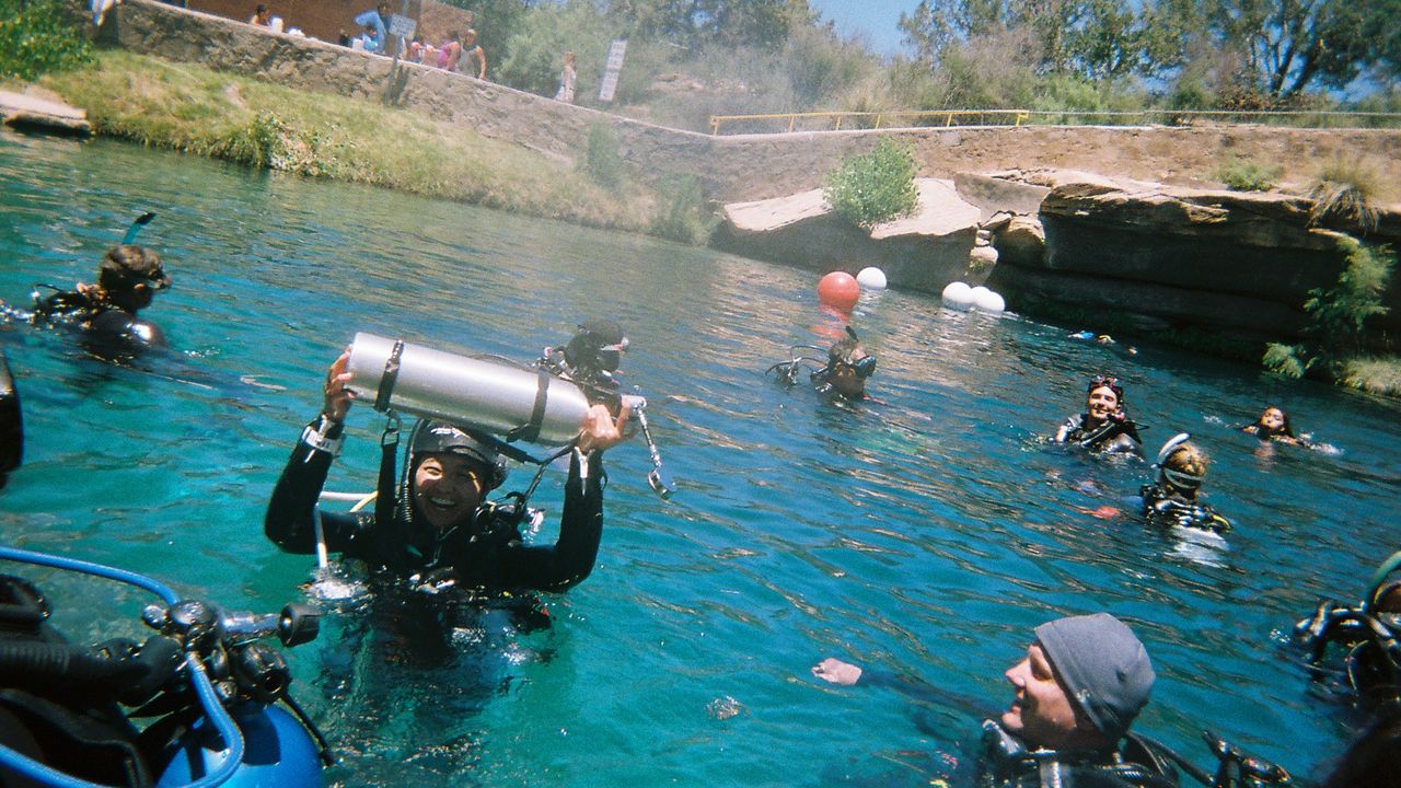 Scuba diving  with OAC at Blue Hole