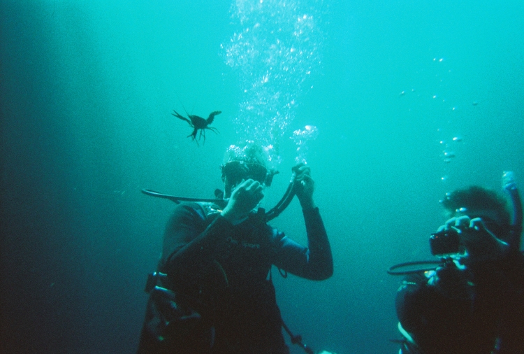 Scuba diving  with OAC at Blue Hole