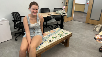 Eco-art making an impact: bench pays tribute to climate crisis 