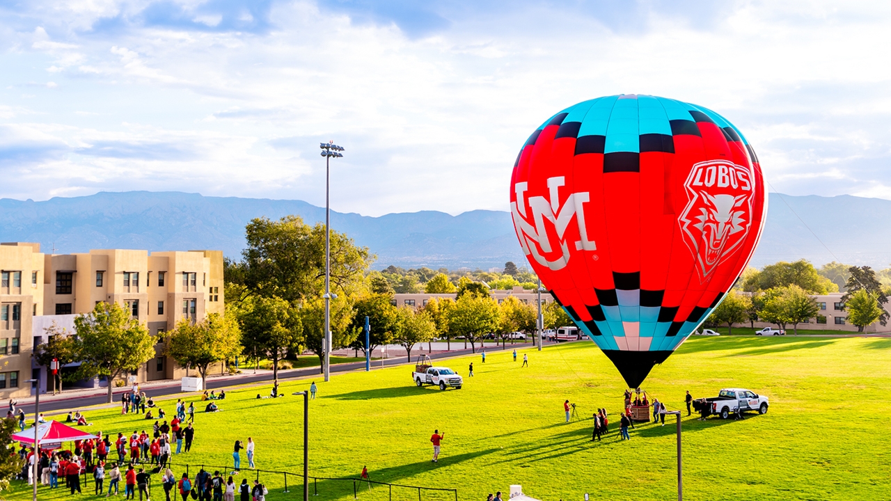 UNM hot air balloon is the 