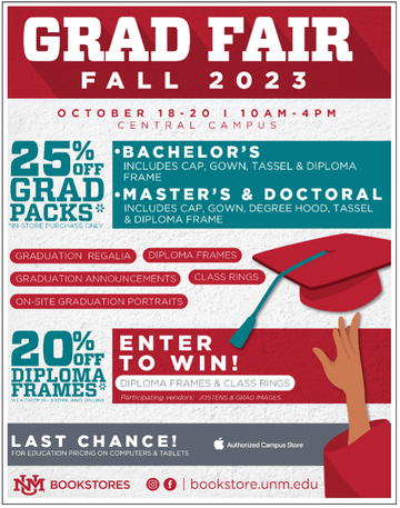 Fall 2023 Bookstore Grad Sale