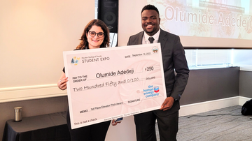 Earth and Planetary Sciences Ph.D. student wins first place at National Elevator Pitch competition