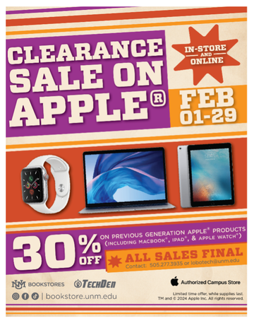 Clearance sale on apple