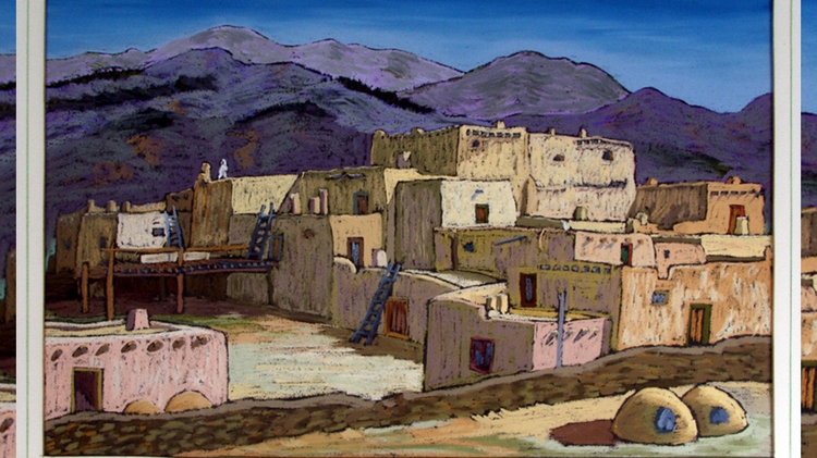 Taos Pueblo by Helmut Naumer Sr.