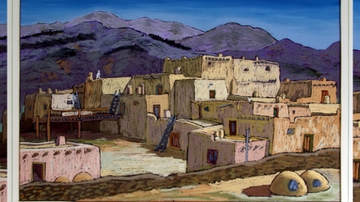 Taos Pueblo by Helmut Naumer Sr.