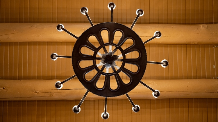 Hodgin Hall chandelier